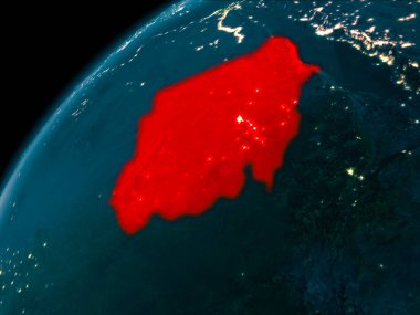 Dünya üzerinde gece sudan