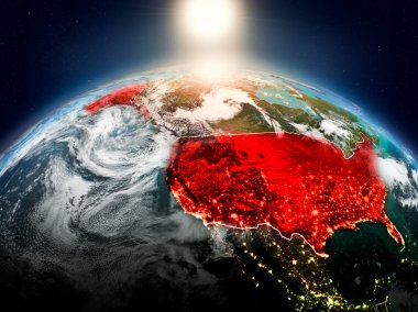 Sunrise yörüngeden ABD