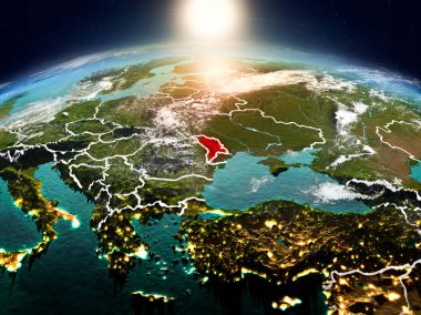 Sunrise yörüngeden Moldova