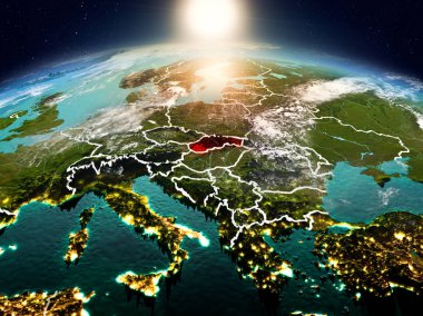 Sunrise yörüngeden Slovakya