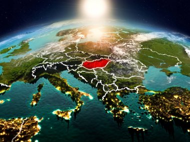 Sunrise yörüngeden Macaristan