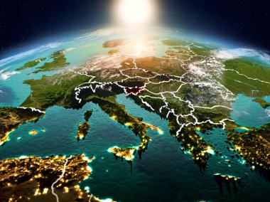 Sunrise yörüngeden Slovenya