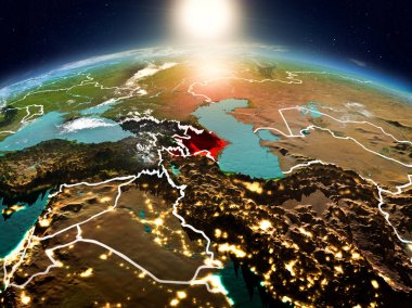 Azerbaycan yörüngeden Sunrise