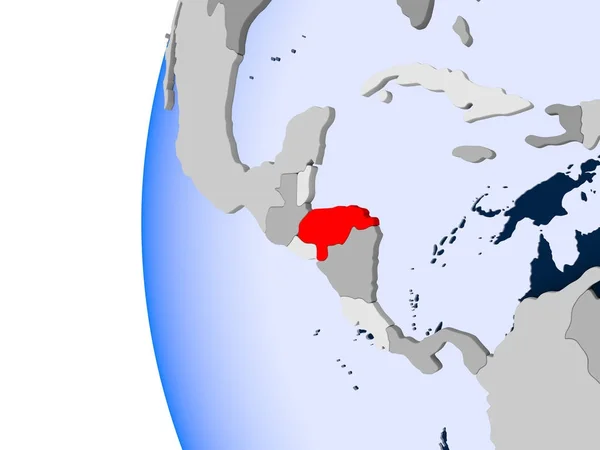 Mapa z Hondurasu na politické globe — Stock fotografie