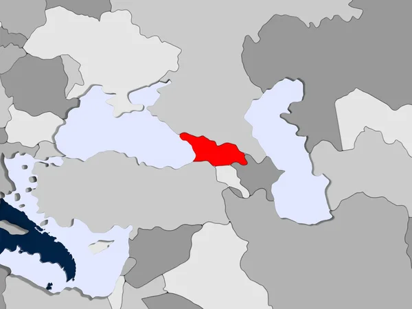 El mapa de Georgia —  Fotos de Stock