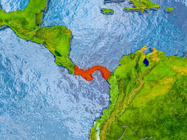 Карта Панама — стокове фото