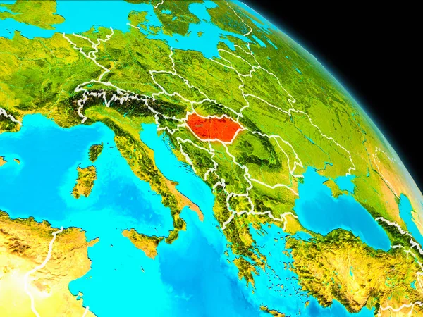 Maďarsko na zemi — Stock fotografie