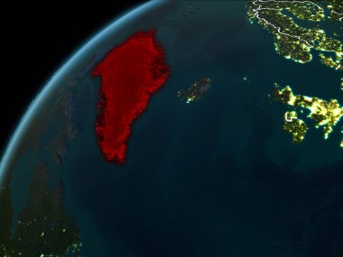 Gece boyunca Grönland