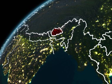Gece boyunca Bhutan