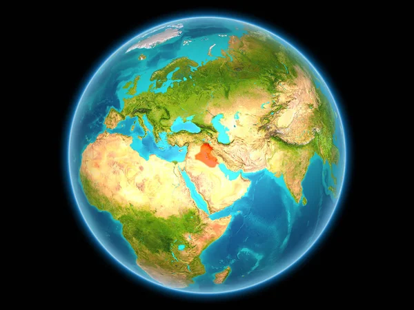 Irak-ra bolygó Föld — Stock Fotó