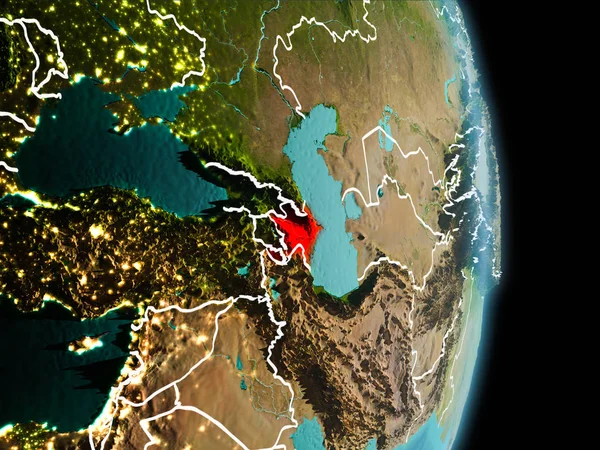 Mattina sull'Azerbaigian sulla Terra — Foto Stock