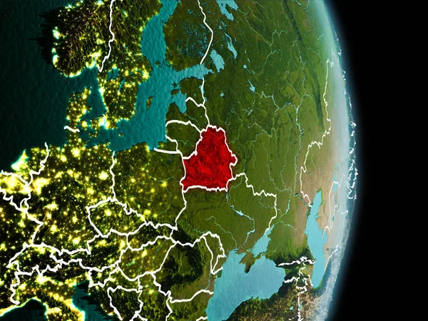 Beyaz Rusya dünya üzerindeki sabah — Stok fotoğraf