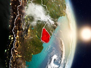 Uruguay gündoğumu sırasında