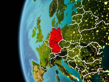 Akşam uzayda Almanya'dan