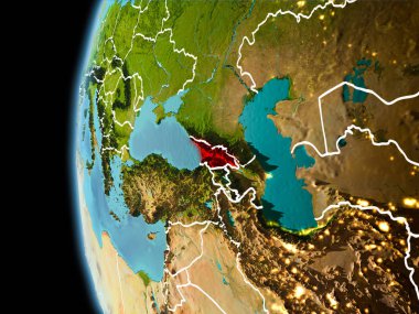 Gürcistan'dan akşam uzayda