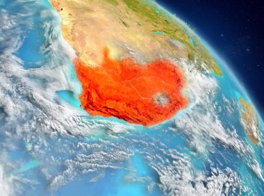 Yörüngeden Güney Afrika