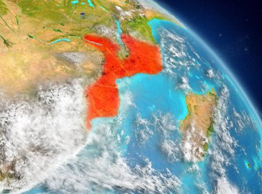Yörüngeden Mozambik