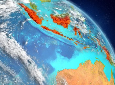 Yörüngeden Endonezya