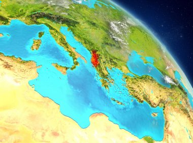 Yörüngeden Arnavutluk