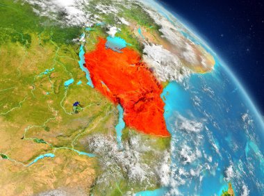 Yörüngeden Tanzanya