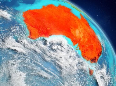 Yörüngeden Avustralya