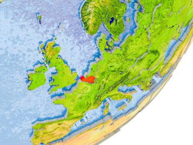 Yeryüzünde Belçika Haritası