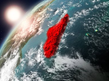 Madagaskar Planet Earth günbatımı