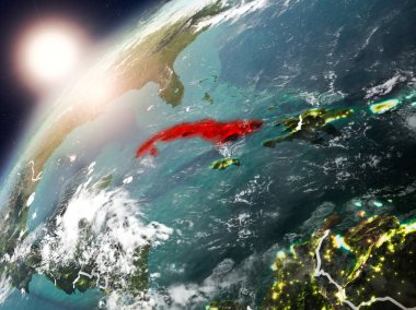 Küba Planet Earth günbatımı