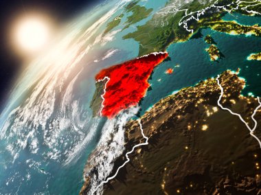 Planet Earth günbatımı, İspanya