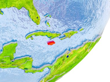 Yeryüzünde Jamaika haritası