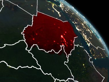 Kırmızı gece Sudan'da