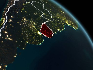 Kırmızı gece Uruguay