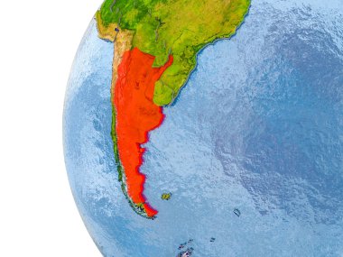 Arjantin haritası modeli bir küre