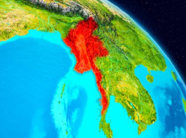 Myanmar yeryüzünde