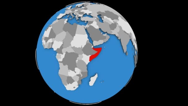 Somali dünya üzerinde — Stok video