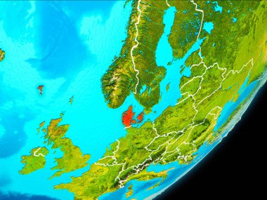 Yörünge görünümü Danimarka