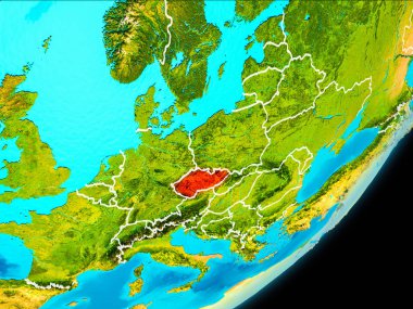 Yörünge görünümü Çek Cumhuriyeti