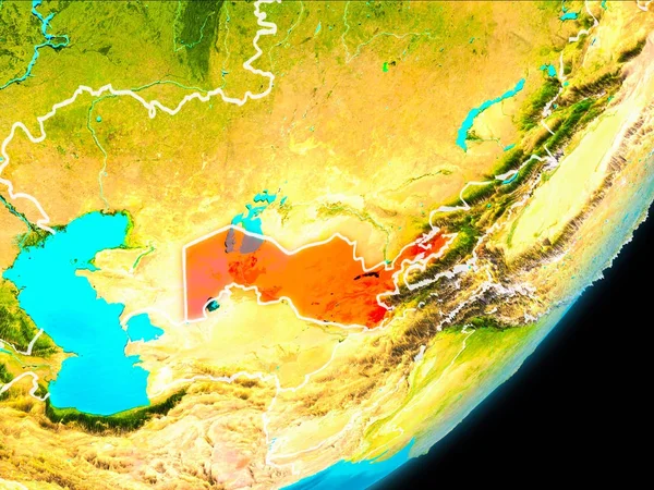 우즈베키스탄의 궤도 보기 — 스톡 사진