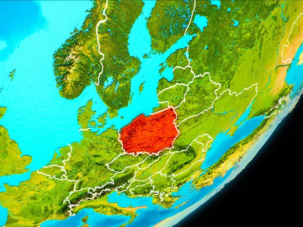 Polonya'nın yörünge görünümü