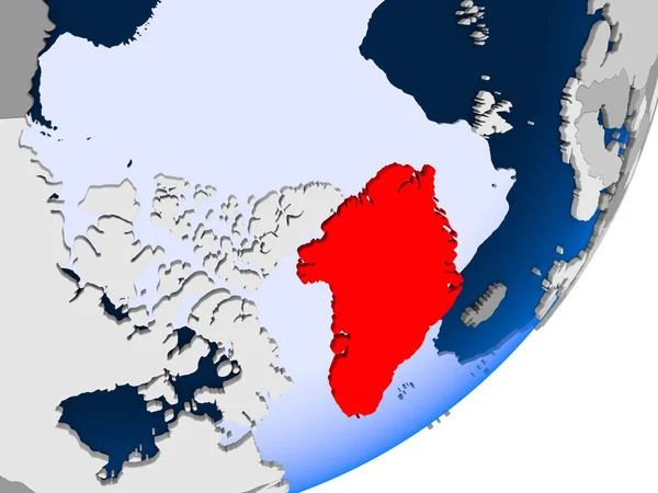 Χάρτης της Γροιλανδίας — Φωτογραφία Αρχείου