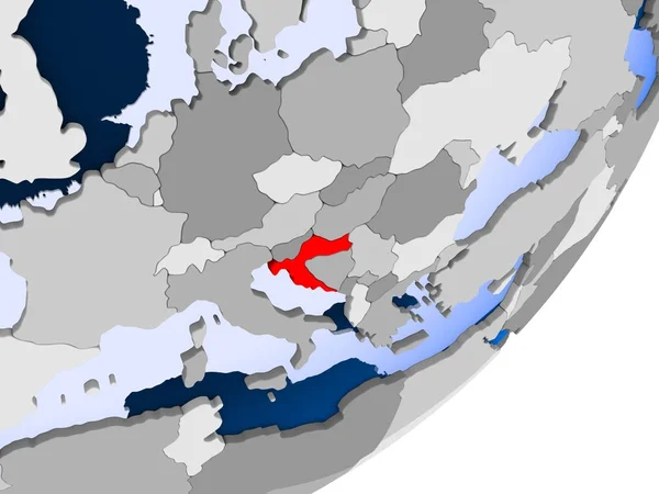 El mapa de Croacia —  Fotos de Stock