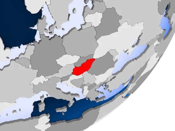 Карта Венгрии — стоковое фото
