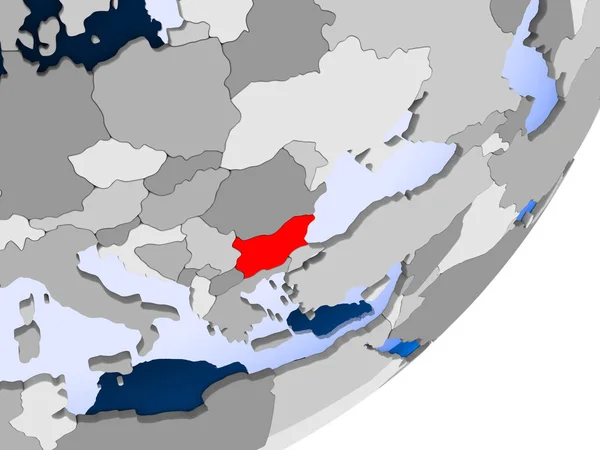 Mapa da Bulgária — Fotografia de Stock
