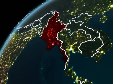 Gece boyunca Myanmar