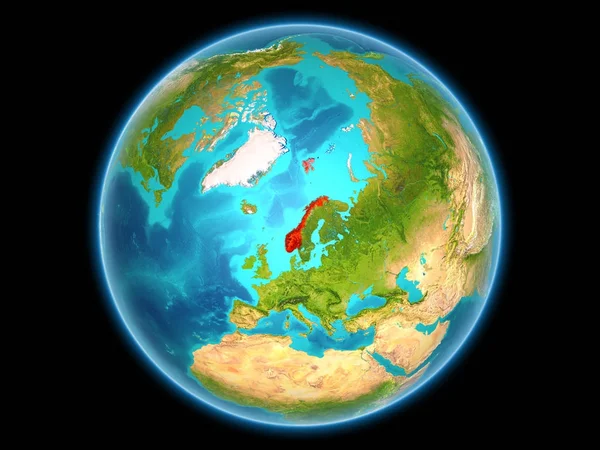 Norwegia na planecie Ziemia — Zdjęcie stockowe