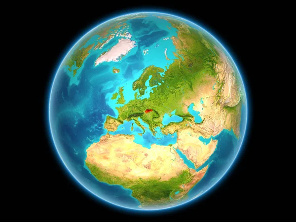 Slowakije op de planeet aarde — Stockfoto