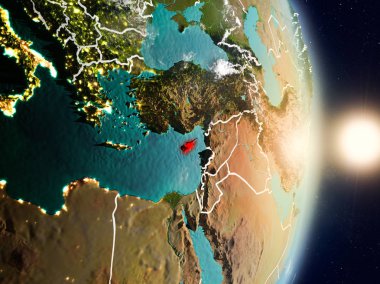 Gündoğumu sırasında Kıbrıs