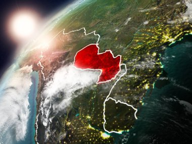 Paraguay Planet Earth günbatımı