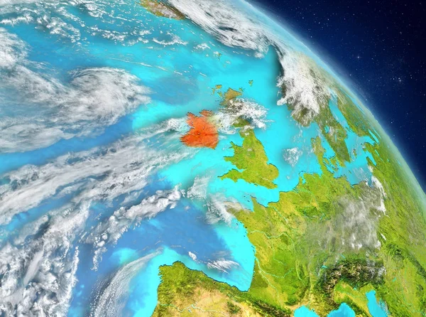 Yörüngeden İrlanda — Stok fotoğraf