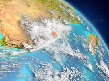 Yörüngeden Svaziland